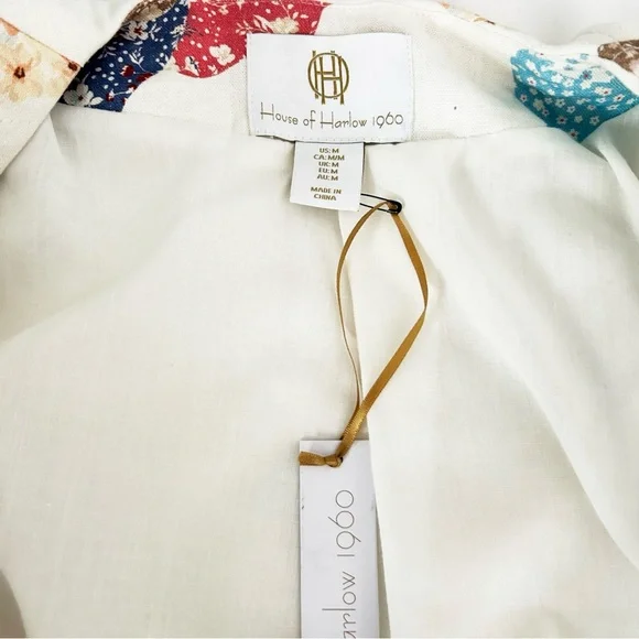 NWT! Chic Lightweight Cropped Quilted Linen Blended Jacket - Picture 9 of 11